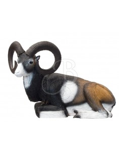 Mouflon silhouette couché...