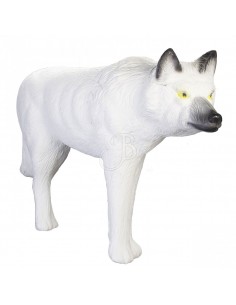 Silhouette 3d de loup blanc...