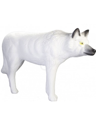 Silueta 3d de lobo blanco - SRT
