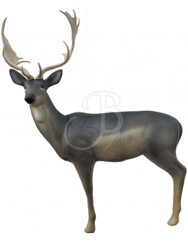 Melanic Fallow Deer 3D Silhouette - SRT