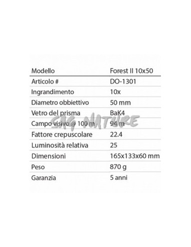 Binocolo Forest Ii 10x50 - Do1301 -...