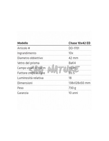 Jumelles Chase 10x42 Ed - Do1701 -...