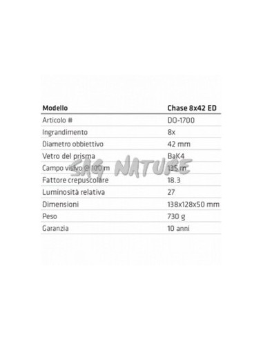 Chase 8x42 Ed Binoculars - Do1700 -...