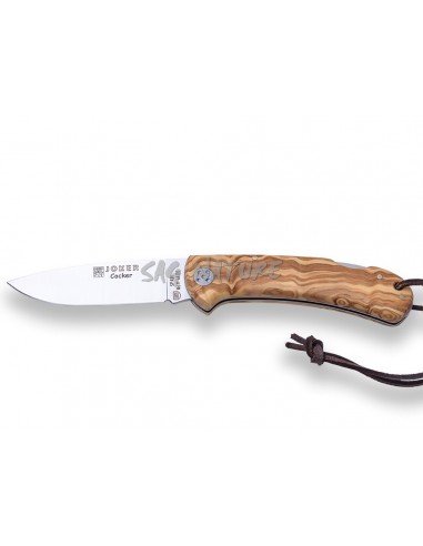 Cocker Knife With Olive Handle Blade...