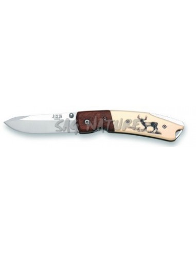 Knife With Handle Decorated With Deer...