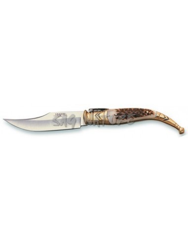 Knife with deer horn handle, blade...