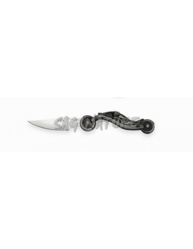 Motorcycle shape knife with aluminum...