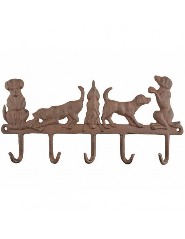 Appendiabiti con cani e 5 ganci in...