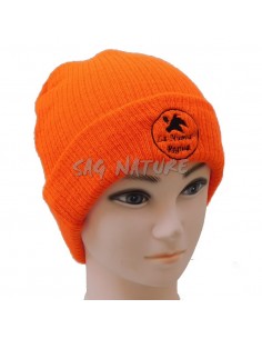 Orange Ribbed Wool Hat - LA...