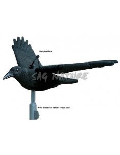 Crow In Flight With Flcr...