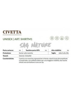 Camicia Civetta Unisex -... 2