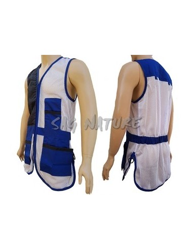 Trap Shooting Vest - Blue and White -...