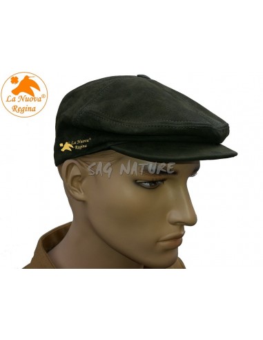 Leather Coppola Hat - Green Color -...