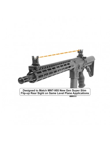 Guidon Flip Up profil bas pour AR15 -...