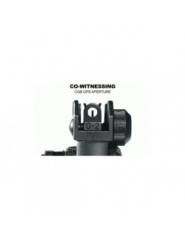 Adjustable rear sight for AR15 with...