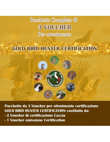 PACCHETTO 3 VOUCHER PER PERCORSO...