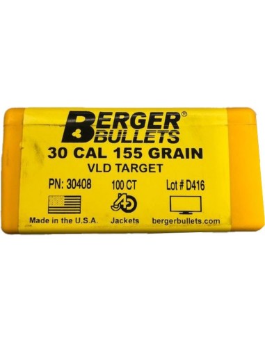Bullets Caliber 30 Gr 155 Vld Target...