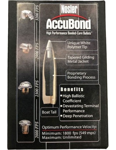 Accubond bullets Caliber 30 Gr 180 -...