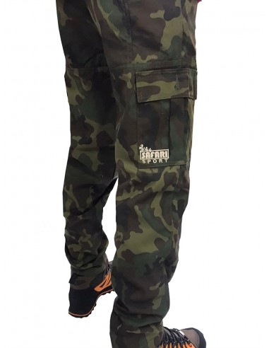 Pantalon en polycoton avec 2 grandes...