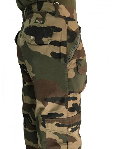 Pantalon 7 poches en polycoton non...