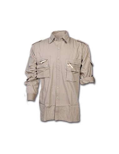 Camicia Multitasche in Cotone Rip...