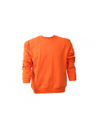 Felpa girocollo 100% Cotone Arancio -...