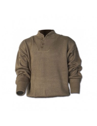 Maglione misto lana con bottoni Verde...
