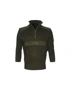 Maglione misto lana 1/2 zip...