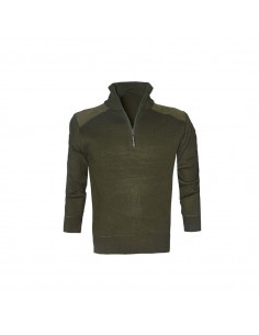 Maglione misto lana 1/2 zip...