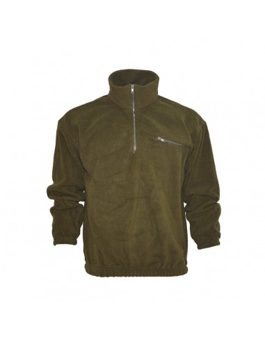 Felpa con 1/2 zip in pile 280 gr. Mq...