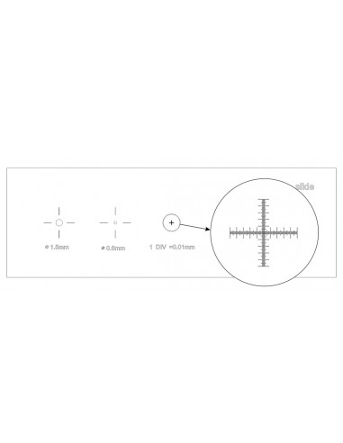 Levenhuk 2 calibration slide - LEVENHUK