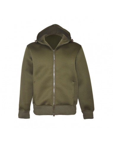 Felpa in misto Cotone con zip lunga...