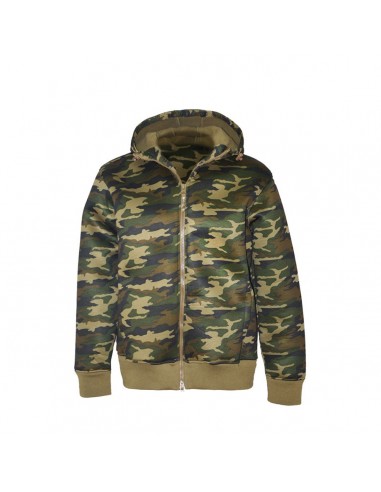 Felpa in misto Cotone con zip lunga...