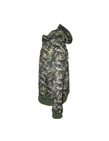 Felpa in misto Cotone con zip lunga...