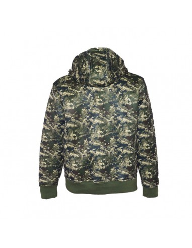 Felpa in misto Cotone con zip lunga...