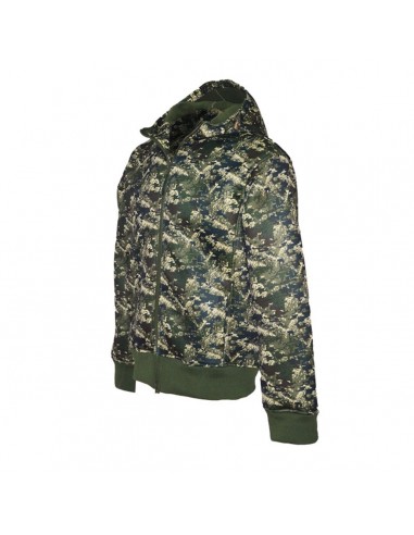 Felpa in misto Cotone con zip lunga...