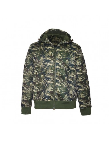 Felpa in misto Cotone con zip lunga...