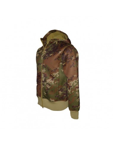 Felpa in misto Cotone con zip lunga...