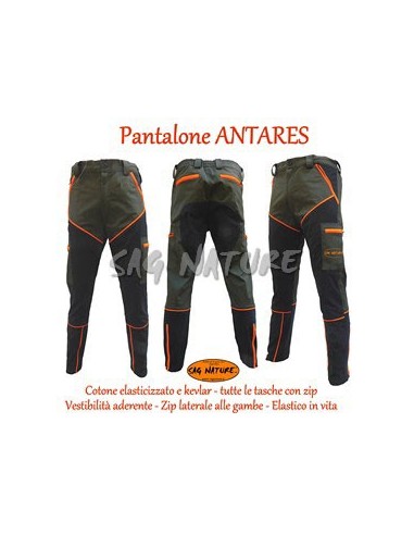 Pantalón Antares de algodón elástico...