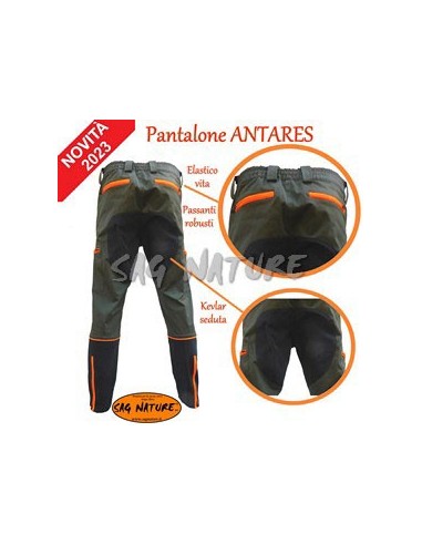 Pantalón Antares de algodón elástico...