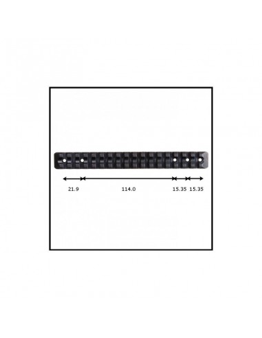 Bases Picatinny en acier 2pcs Titan...