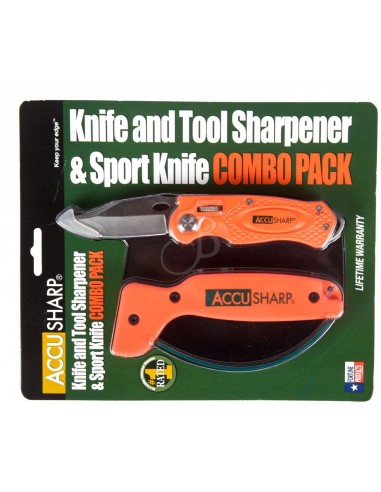 Combo Couteau + Aiguiseur Orange -...