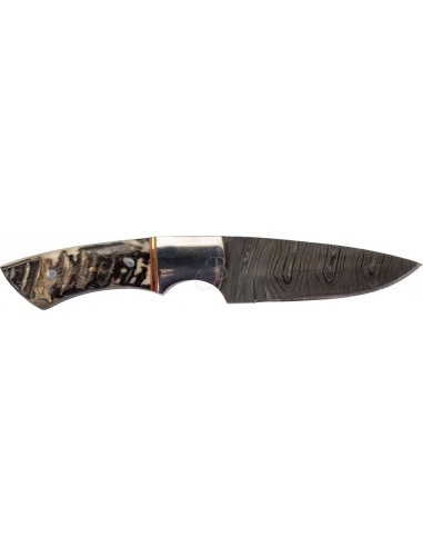 Damascus Knife 23.5cm - Horn - 39OUTDOOR