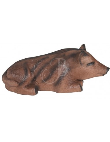 3d Silhouette Wild Boar Lying Down -...