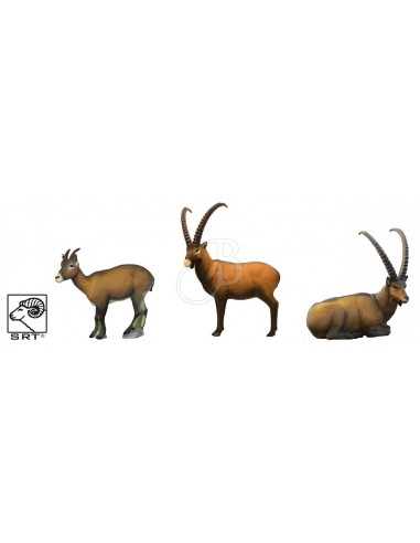 Set 3D Silhouettes Ibex - SRT
