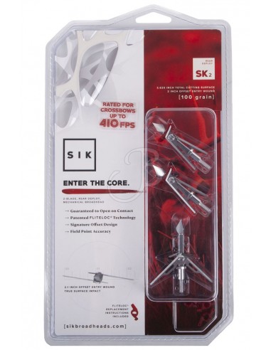 Sk2 Hunting Tip 2 Blades 100 Grains -...