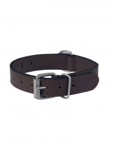 Collar De Cuero Marrón 60...