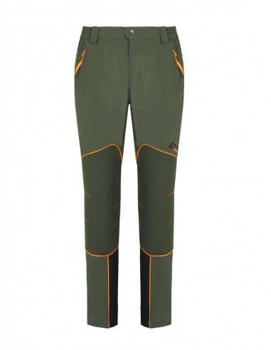 Pantalon Stretch Vert Feu à Profils...