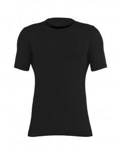 Chemise basique noire à...