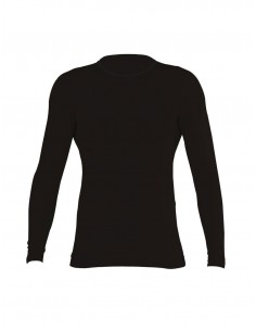 Chemise basique noire à...